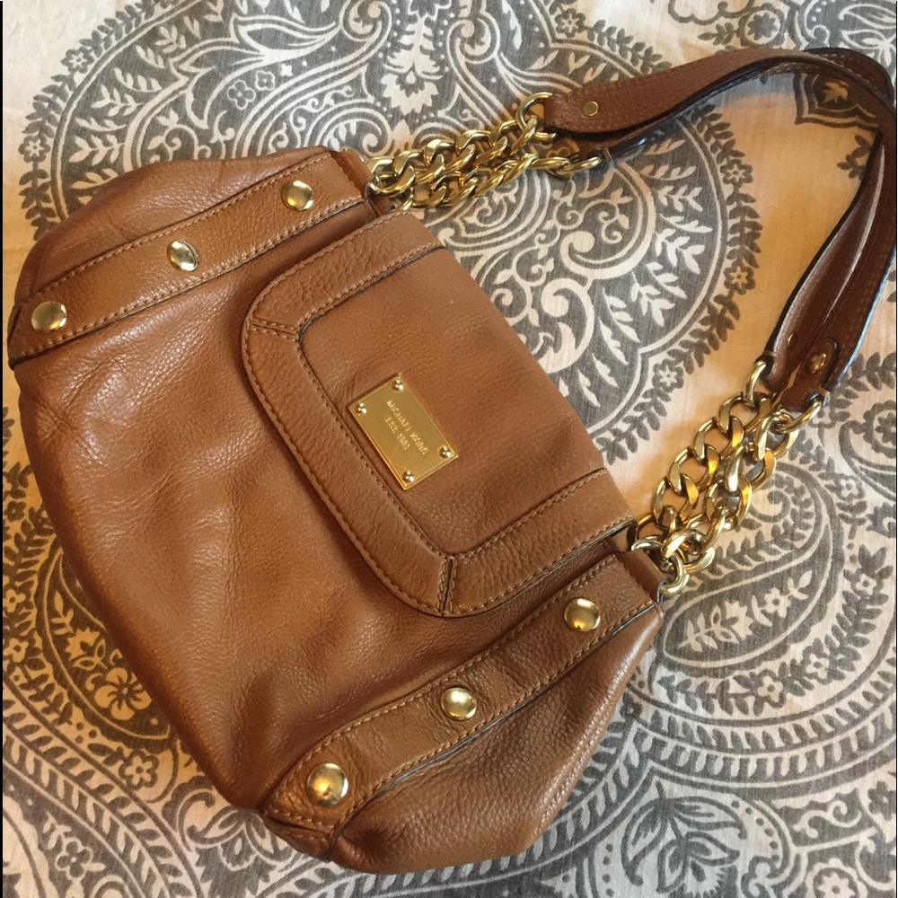 Tan Michael Kors great leather handbag